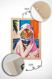 Wallity Artsrmdl14 Pintura Decorativa Enmarcada MDF 33 x 48 cm Marco Madera Maciza 2 cm